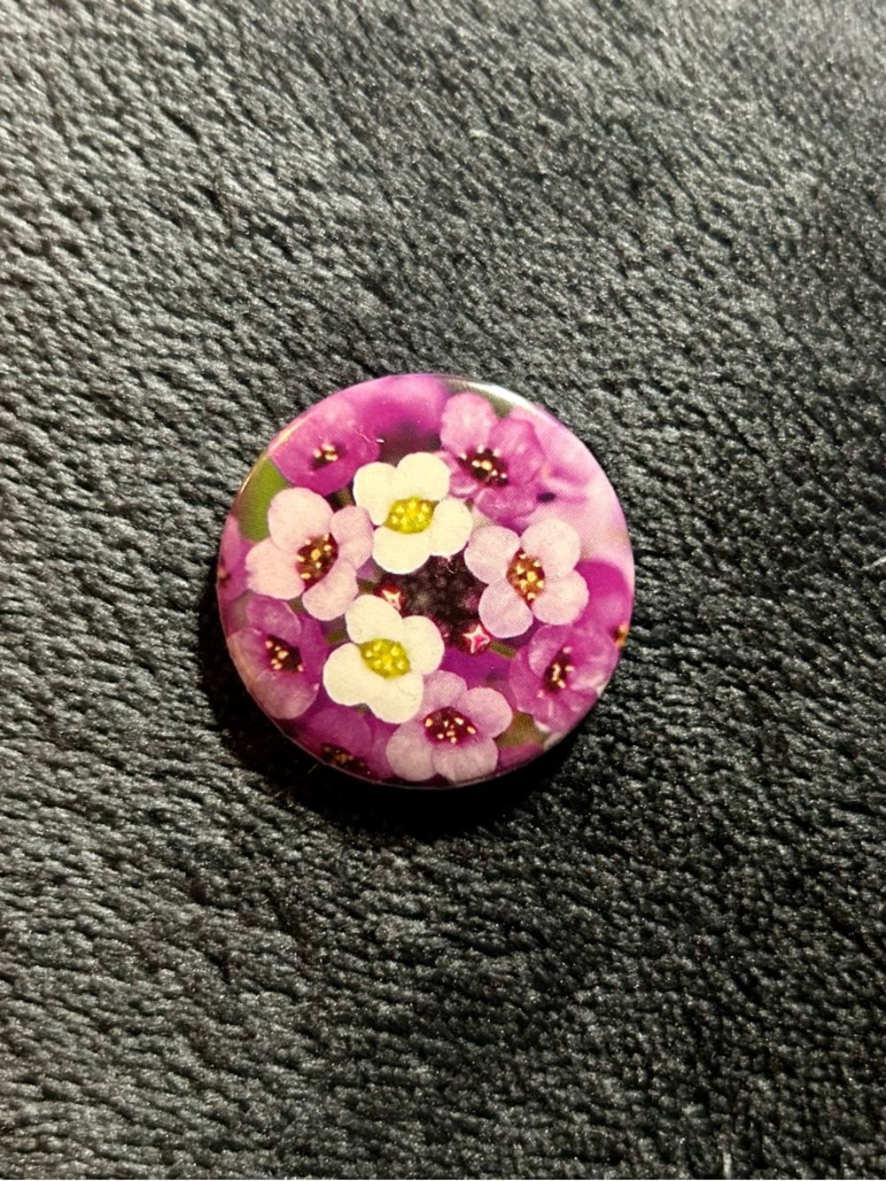 Handmade Floral Button Set Seed Packet Upcycled Pins 1.25in Cottagecore Spring - Picture 5 of 8